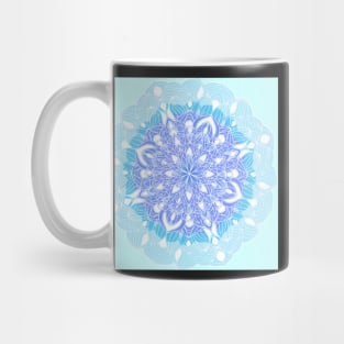 Dreamy Pastel Mandalas - Intricate Digital Illustration - Colorful Vibrant and Eye-catching Design for printing on t-shirts, wall art, pillows, phone cases, mugs, tote bags, notebooks and more Mug